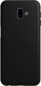 Луксозен силиконов гръб ТПУ ултра тънък МАТ за Samsung Galaxy J6 Plus 2018 J610F черен